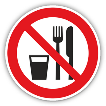 the eating sign is prohibited during weight loss
