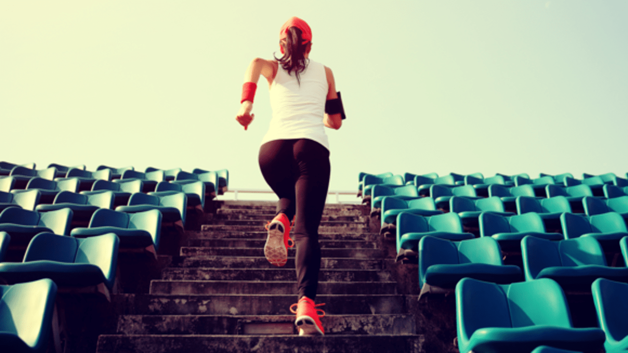 Climbing the stairs helps to get rid of cellulite